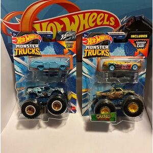 Hot Wheels Monster Truck with crush car!